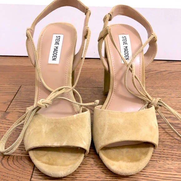 Steve Madden - Suede Block Heels - Size 7.5 - Picture 3 of 8